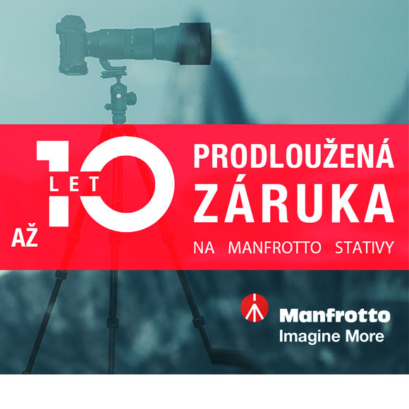 Manfrotto 10 let záruka