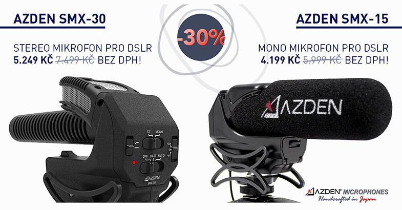 Azden SMX-15 SMX-30 letní sleva akce mikrofon Sennheiser MKH