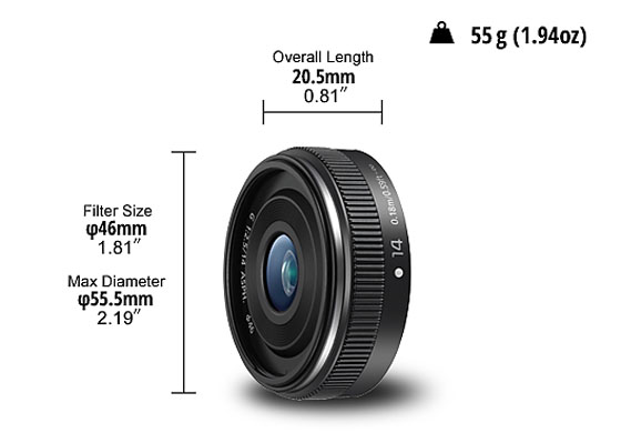Lumix G 14mm F2.5 II Asph. (H-H014AE)