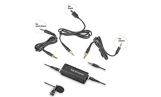Saramonic LavMic Premium Lavalier Microphone (Smartphone, GoPro, DSLR)