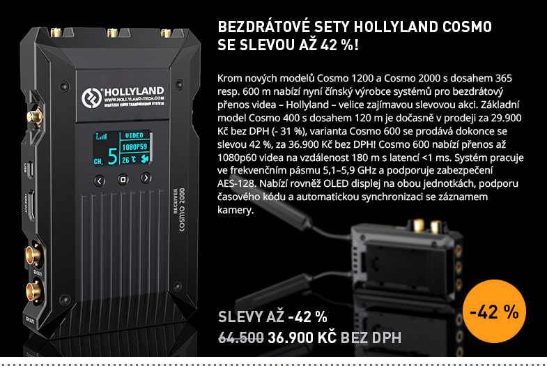 BEZDRATOVE SETY HOLLYLAND COSMO SE SLEVOU AZ 42 %!