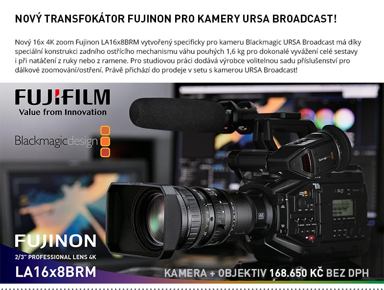 NOVY TRANSFOKATOR FUJINON PRO KAMERY URSA BROADCAST!