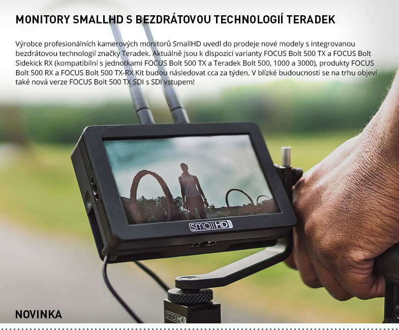 MONITORY SMALLHD S BEZDRATOVOU TECHNOLOGII TERADEK