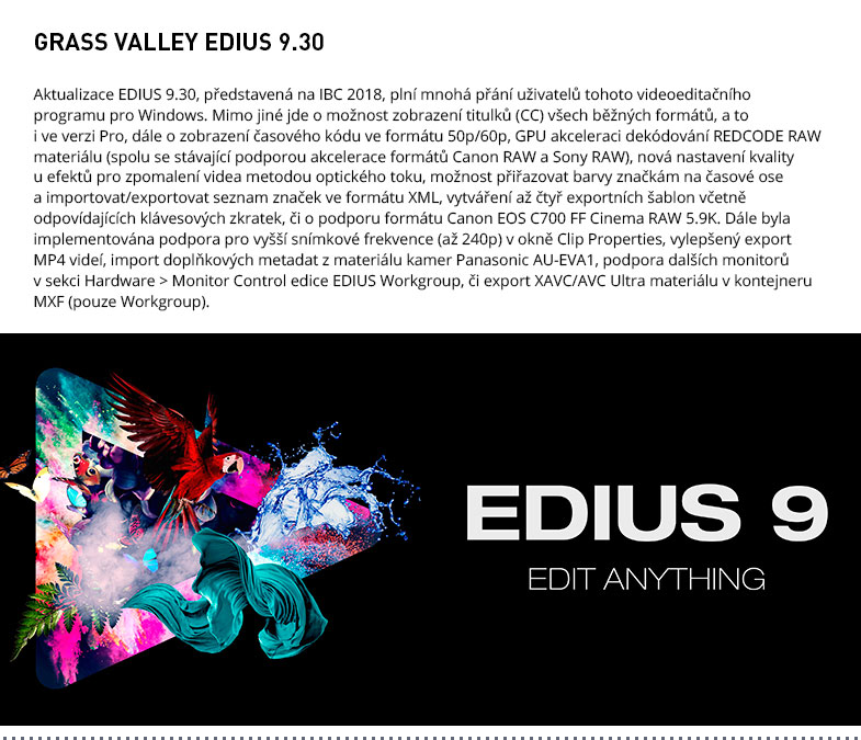 GRASS VALLEY EDIUS 9.30