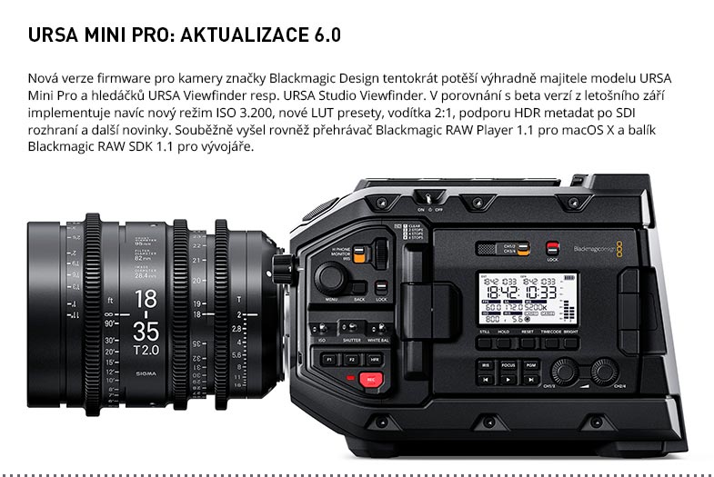 BLACKMAGIC URSA MINI PRO 6.0