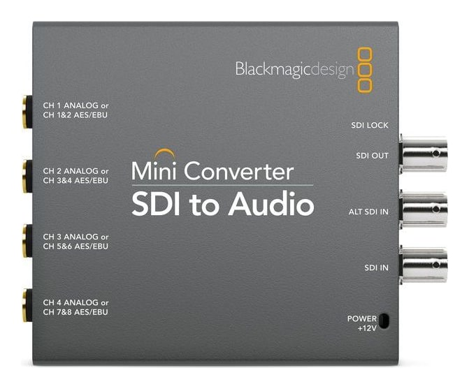Mini Converter SDI to Audio – Cuatro canales analógicos u ocho AES/EBU