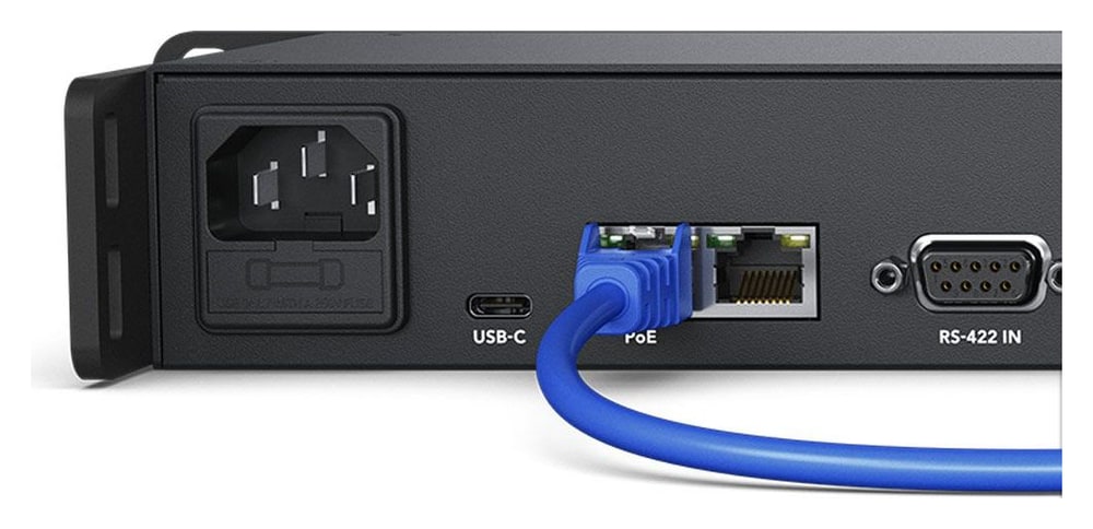 Blackmagic Videohub Smart Control Pro – Ethernet con PoE+ y puerto de paso