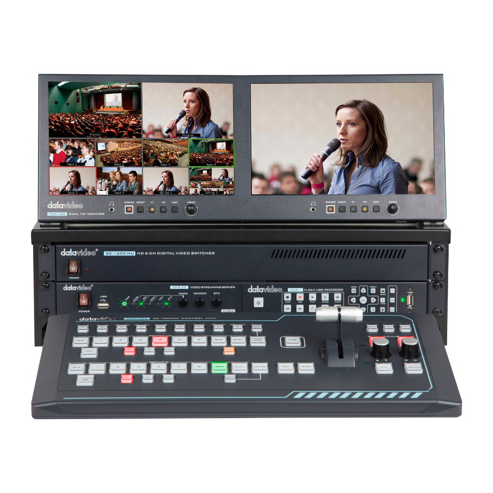 Datavideo GO 1200 Studio estudio de producción HD portátil de 6 canales