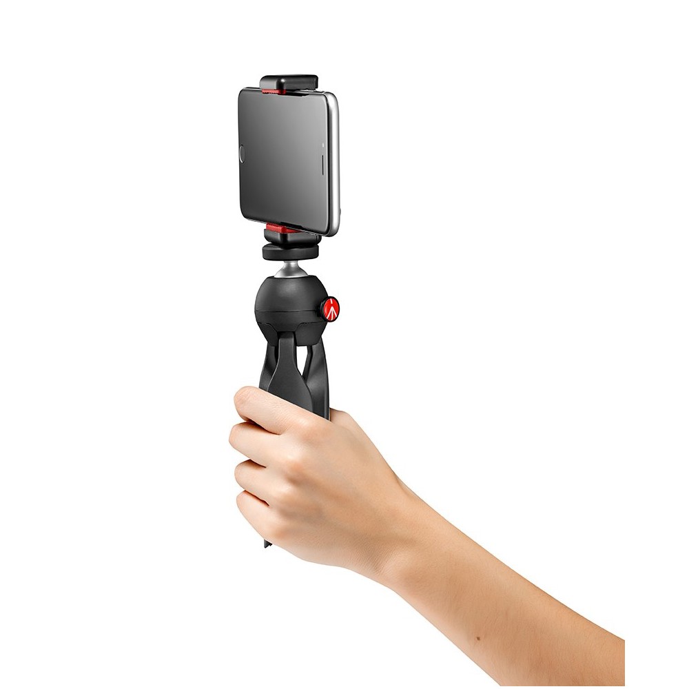 Detalle de la pinza universal para smartphone Manfrotto