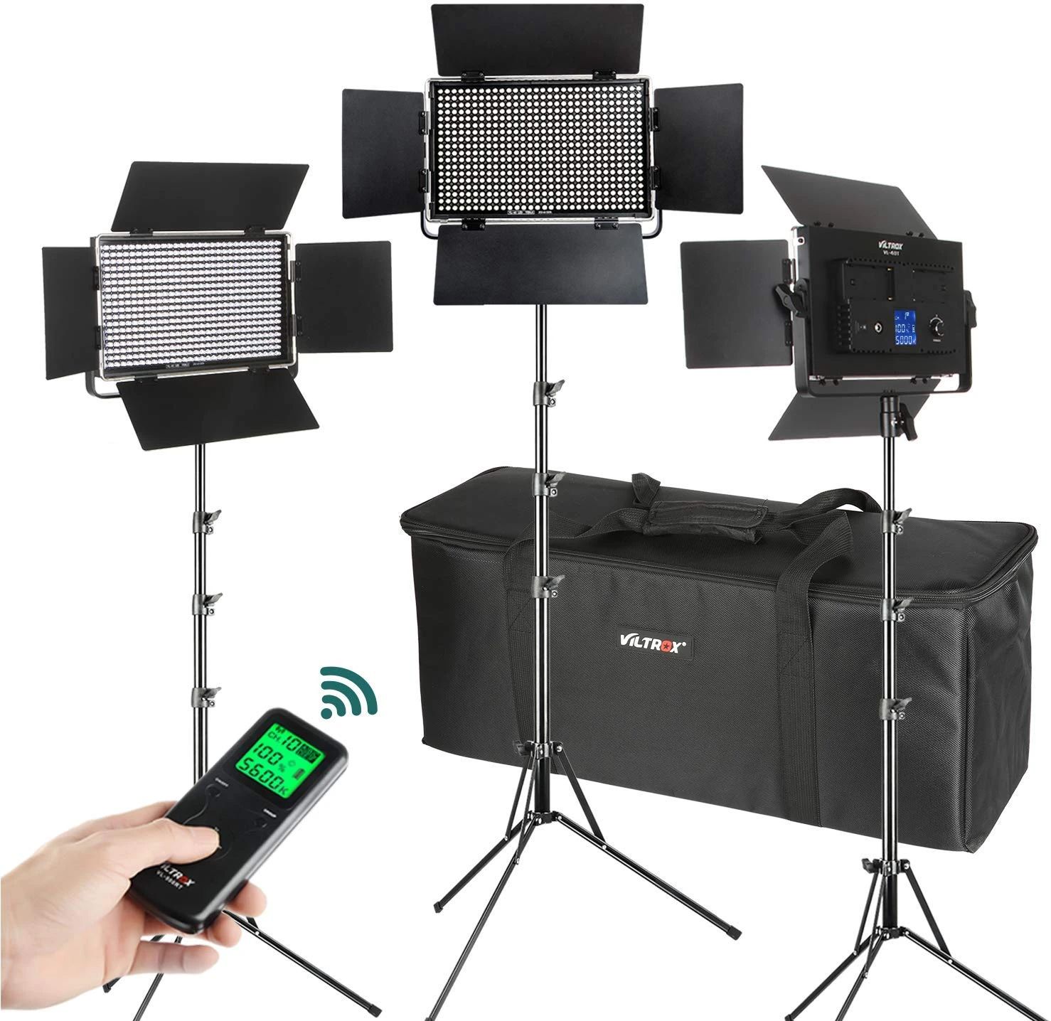 Kit de tres paneles LED Viltrox VL-40T