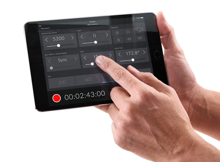 Blackmagic URSA Mini Pro 12K – Control por Bluetooth