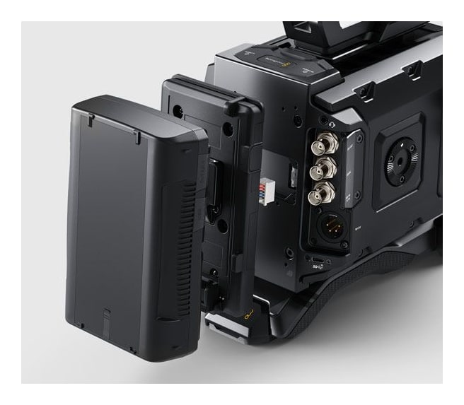 Blackmagic URSA Mini Pro 12K – Baterías estándar y alimentación