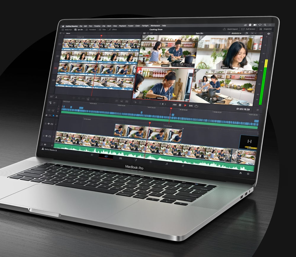 ATEM Mini Pro ISO – Proyecto de DaVinci Resolve y Blackmagic RAW
