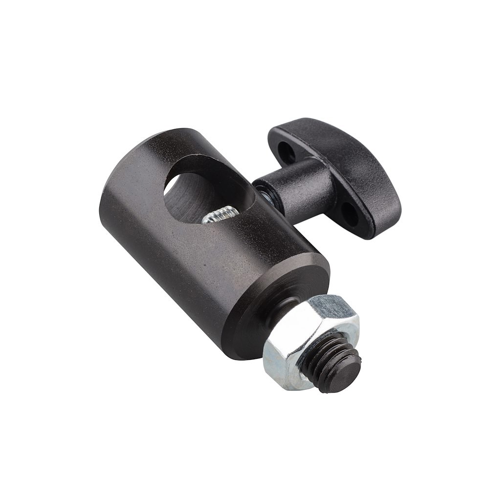 Manfrotto 014MS – detalle del tornillo M10 y el mecanismo de sujeción