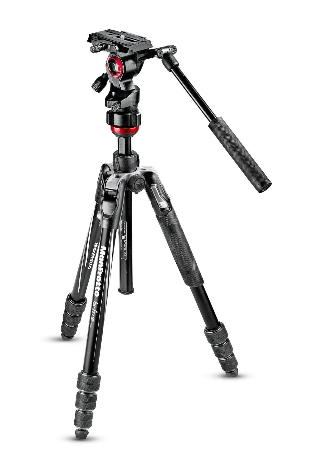 Detail fluidní hlavy Manfrotto Befree Live s destičkou 501PL
