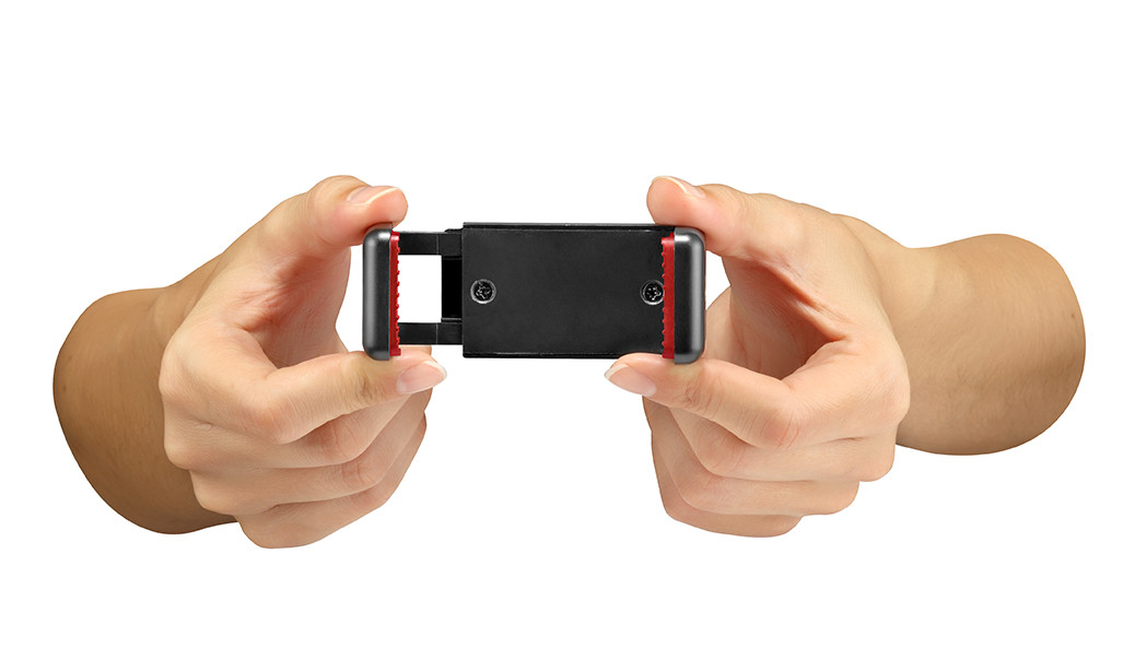Apertura de la mordaza con resorte de Manfrotto MCLAMP