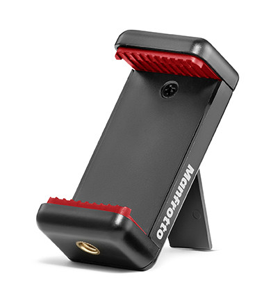 Manfrotto MCLAMP abierto como soporte de sobremesa