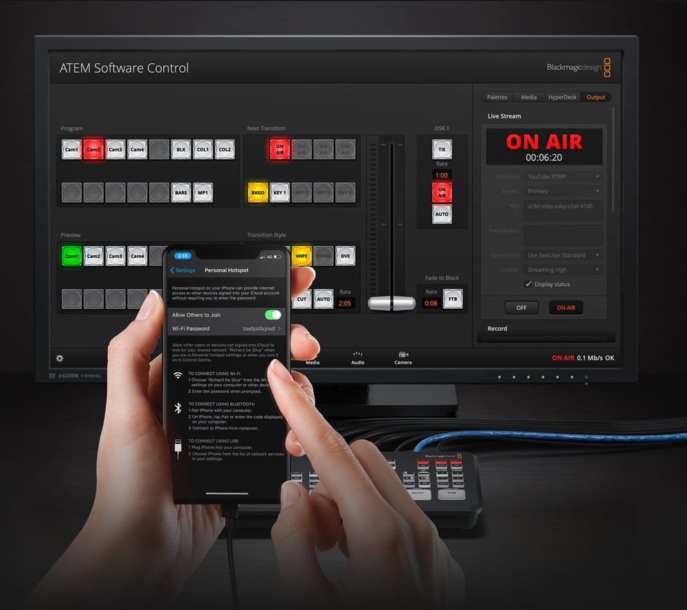 ATEM Mini Extreme – Streaming y grabación sin ordenador