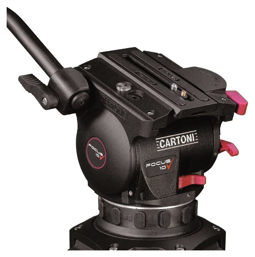 Cartoni Focus 10 Red Lock sistema MS – Cabezal fluido Focus 10