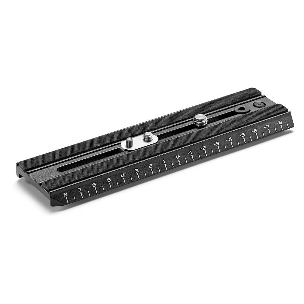 Manfrotto 504PLONGRL – placa de vídeo de 180 mm con regla métrica