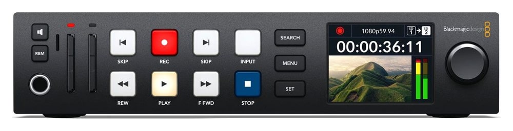 HyperDeck Studio HD Plus – Dos grabadores en una unidad de rack