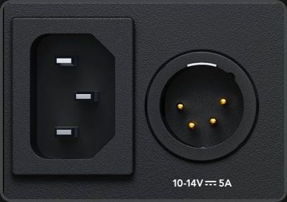 HyperDeck Studio HD Plus – Alimentación de CA y CC por XLR