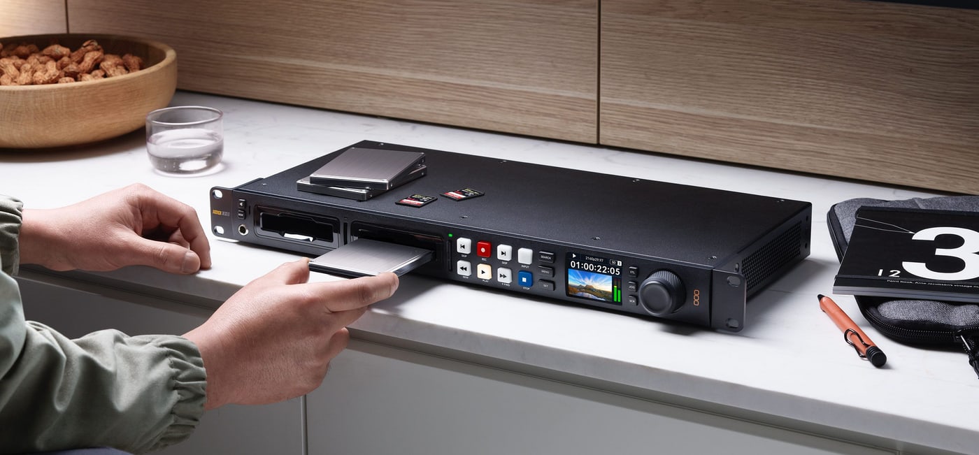 HyperDeck Studio HD Pro – Cuatro ranuras para soportes