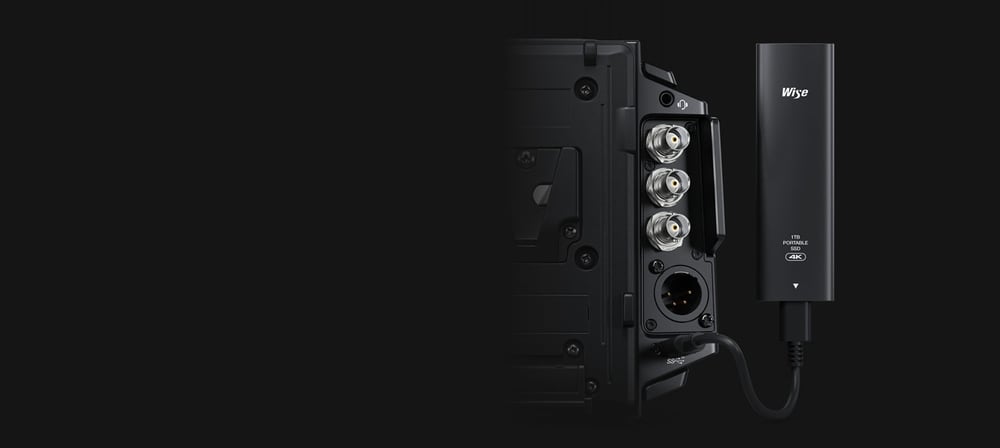 Blackmagic URSA Broadcast G2 – Grabación en discos por USB-C