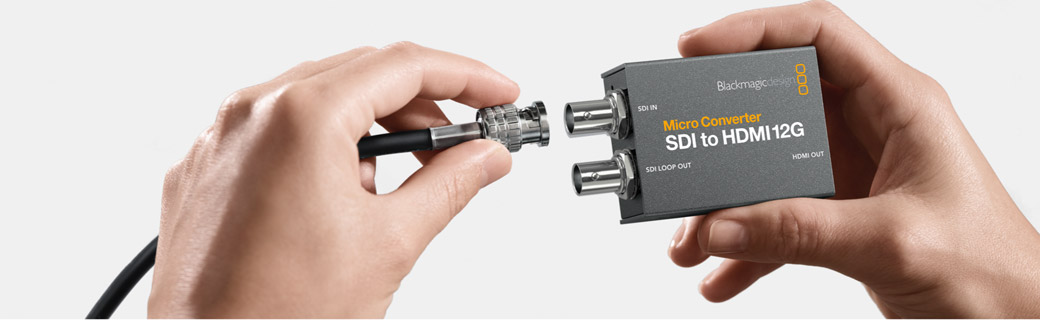 Blackmagic Micro Converter SDI a HDMI 12G compacto