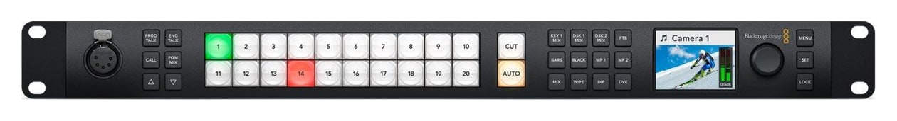 ATEM 2 M/E Constellation HD – Panel de control en el frontal