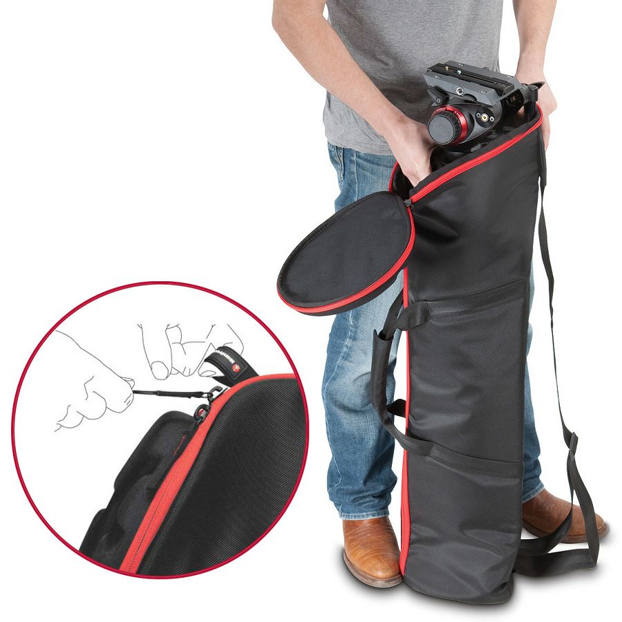 Introducción de un trípode en la Manfrotto MBAG90PN
