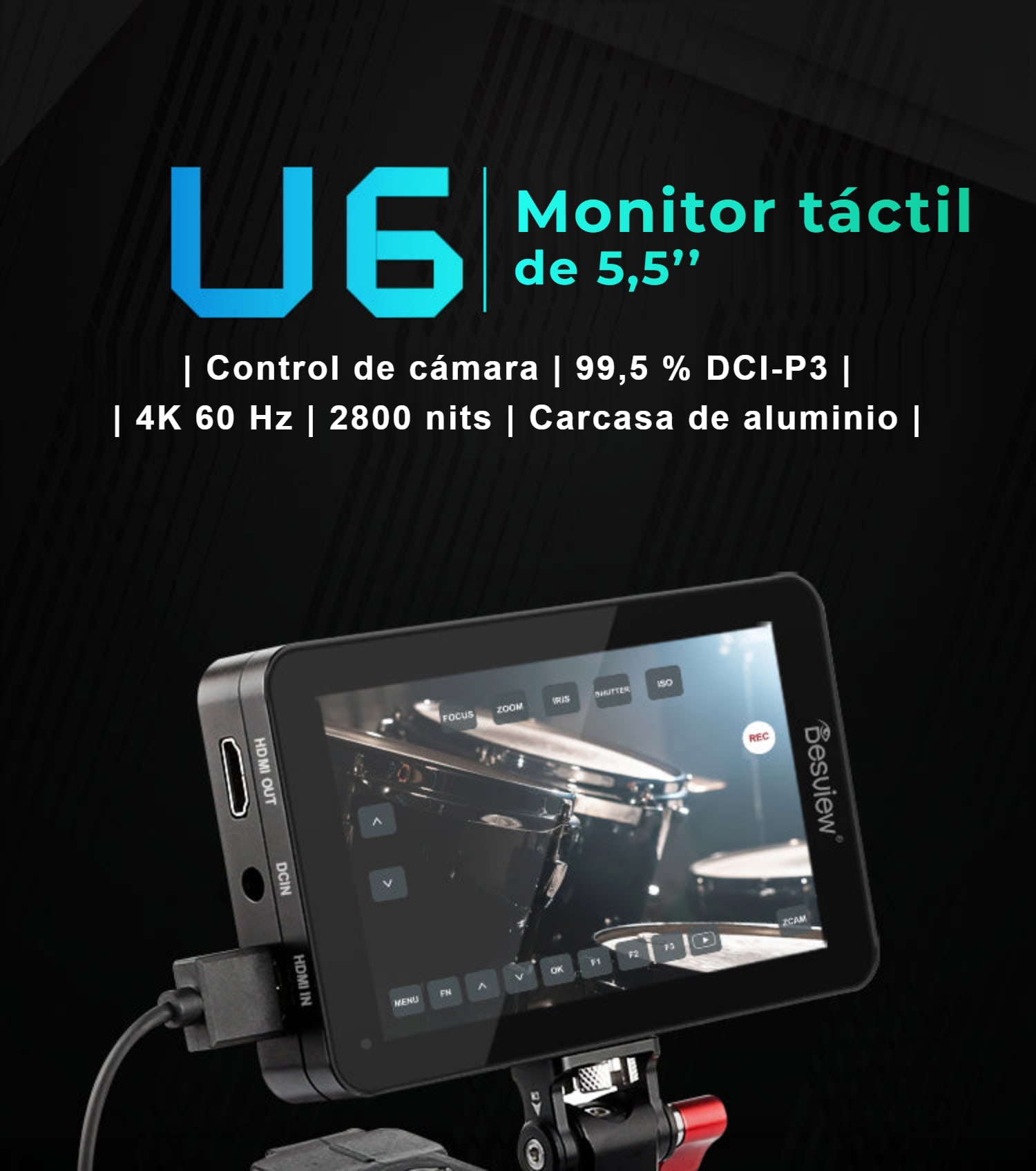 Desview U6 – monitor táctil de 5,5"