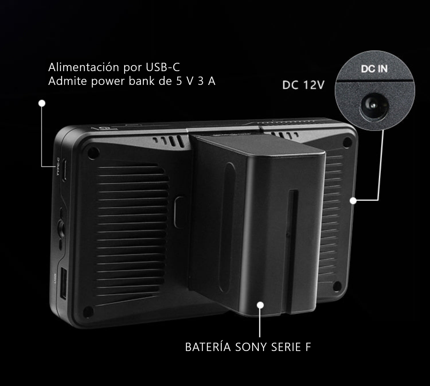Desview U6 – Varias formas de alimentación