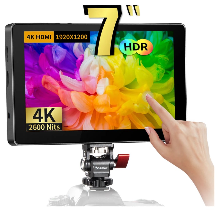 Monitor de 7" fino y ligero con HDR