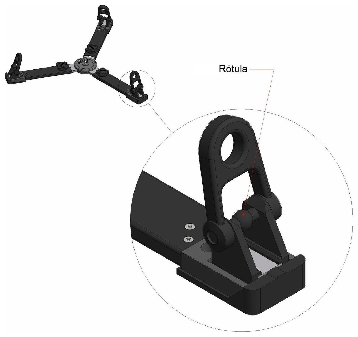 Cartoni S838/S araña de suelo Studio Baby/Minibaby – Rótula