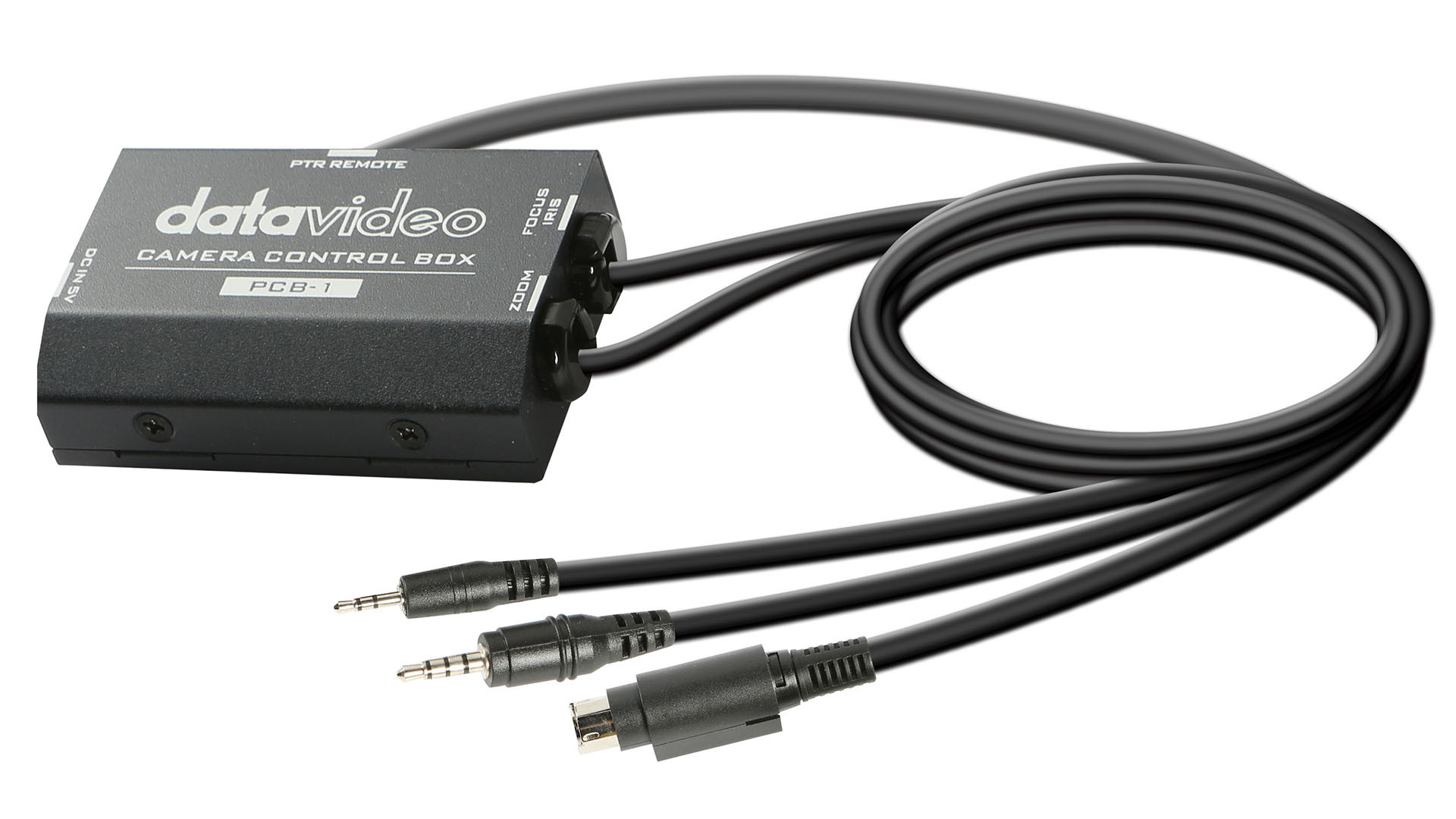 Unidad compacta de control de cámara Datavideo PCB-1 con cables integrados