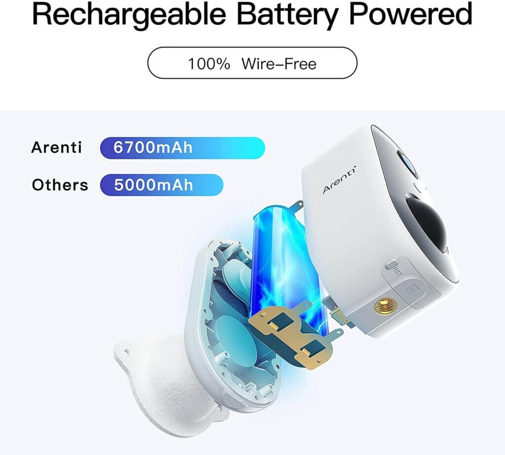 W1 Battery Camera 6700mah