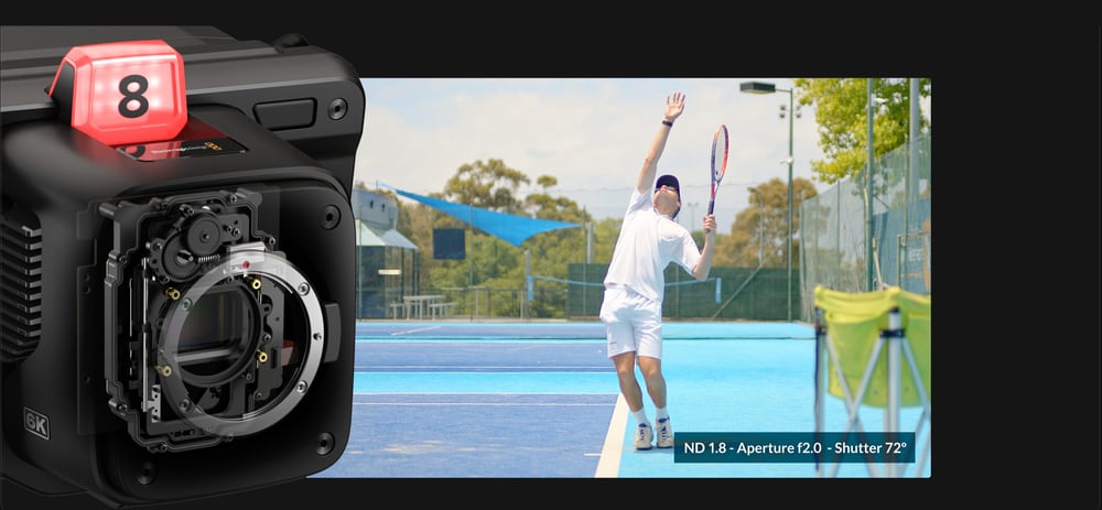 Blackmagic Design Studio Camera 6K Pro – Filtros ND integrados