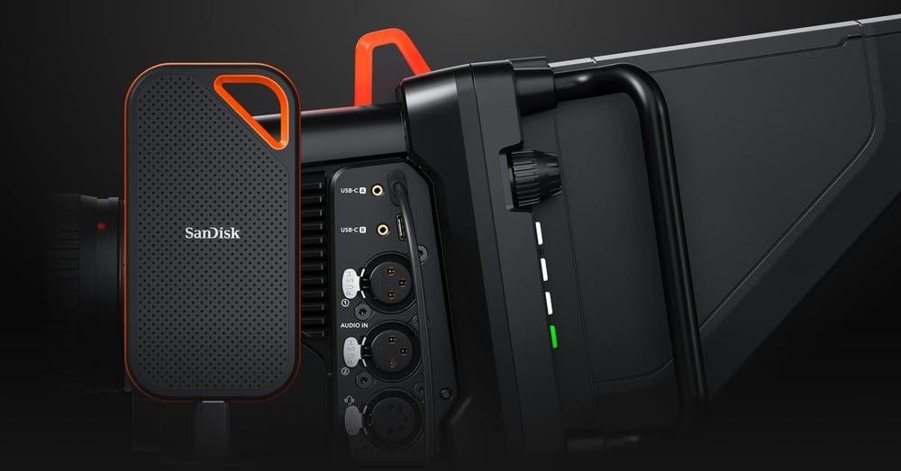Blackmagic Design Studio Camera 4K Pro G2 – Grabación Blackmagic RAW en discos USB