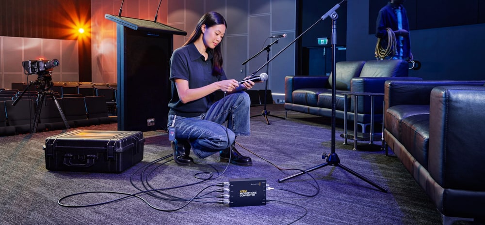 ATEM Microphone Converter – Para micrófonos o una mesa de mezclas externa