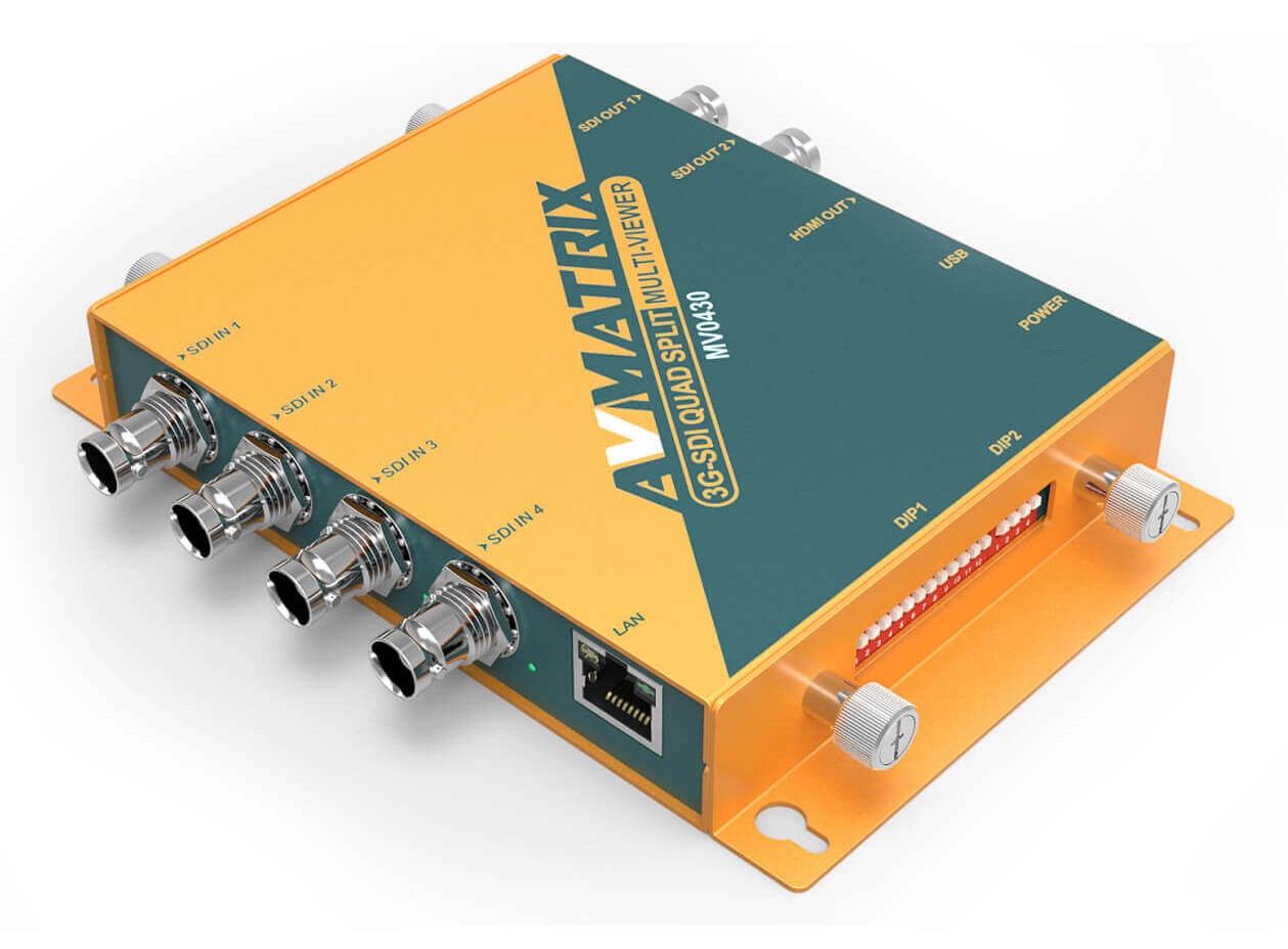 AVMATRIX MV0430 – Interruptores DIP en el cuerpo