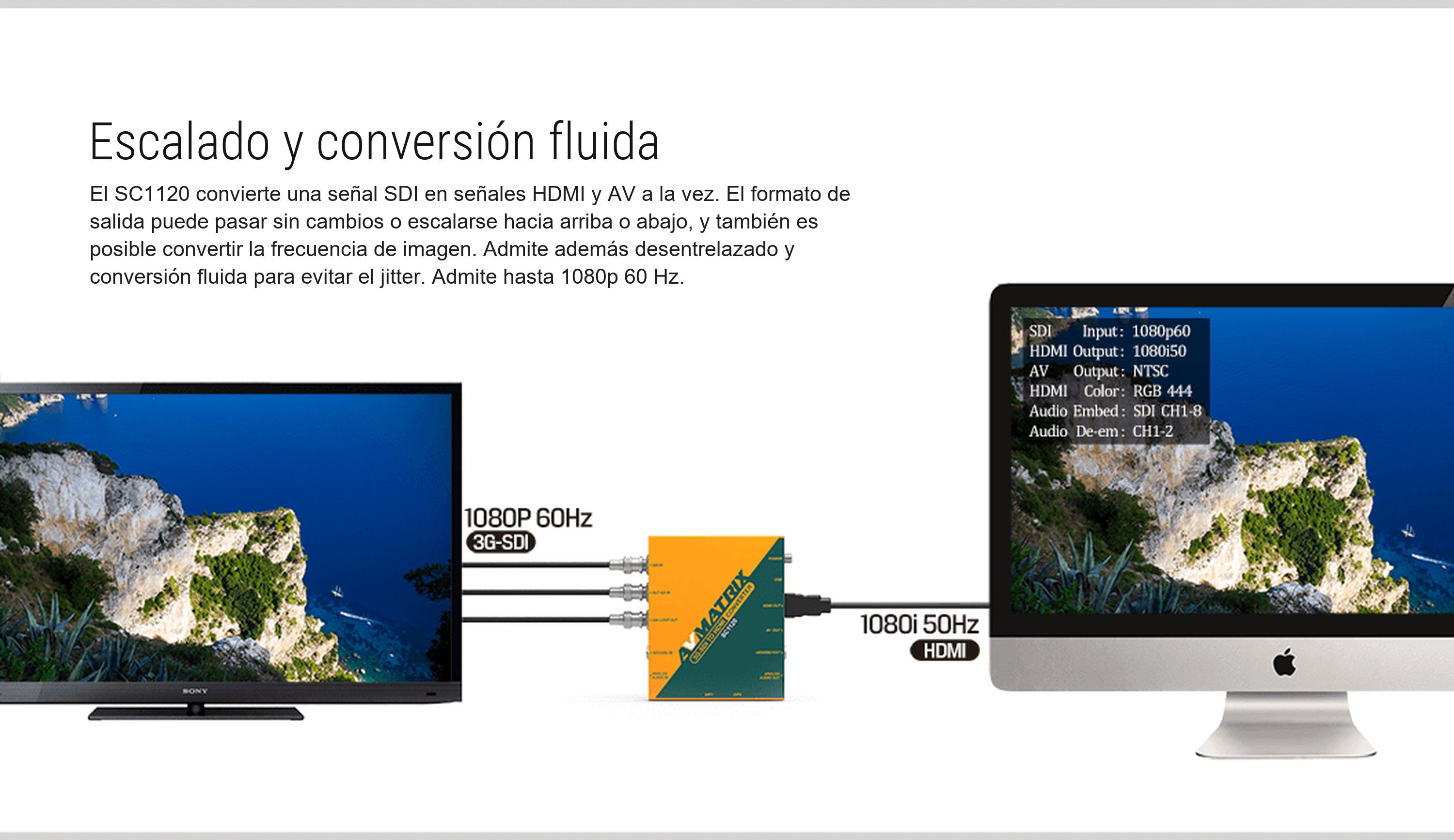 AVMATRIX SC1120 – infografía