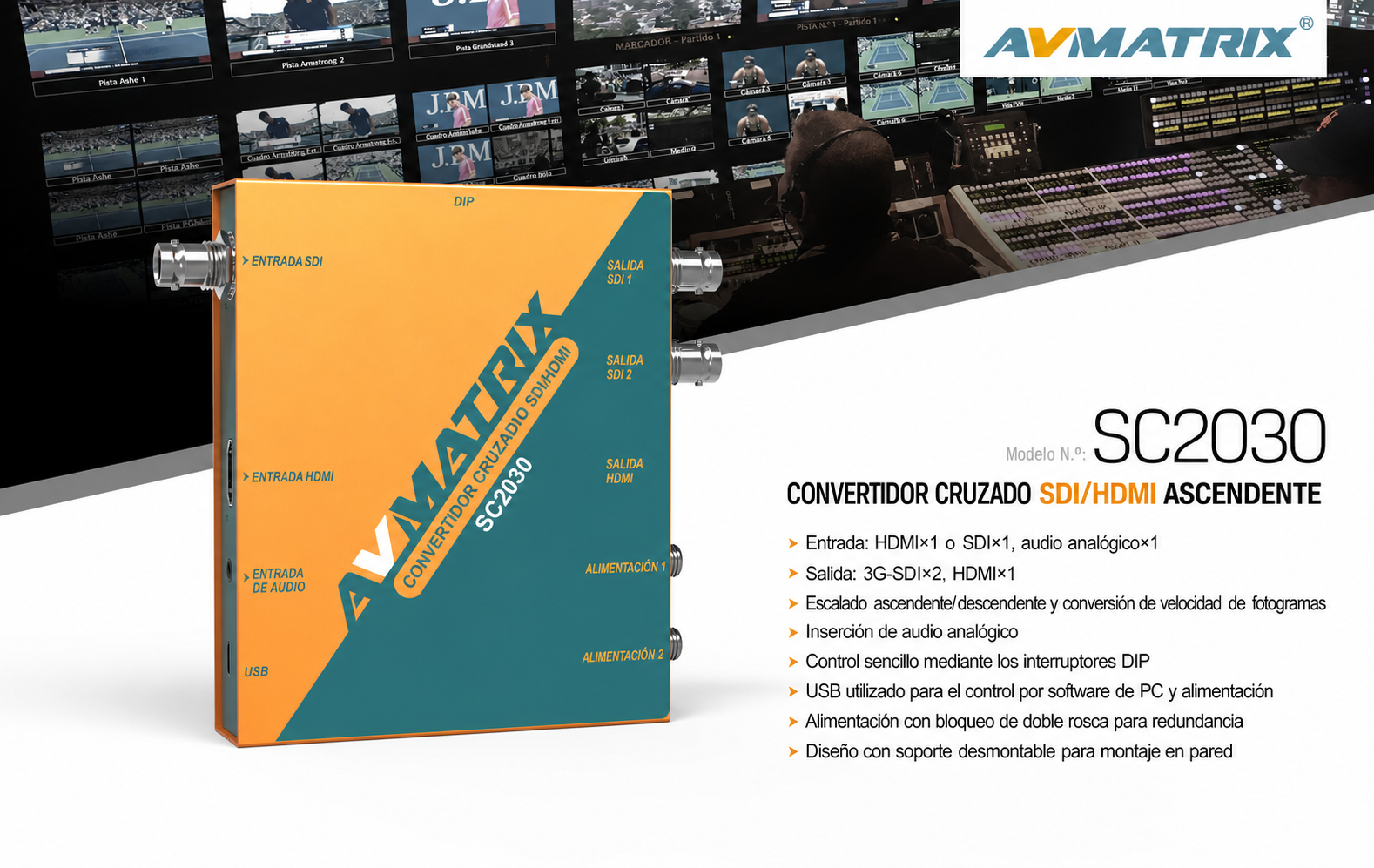 AVMATRIX SC2030 – infografía en español 1
