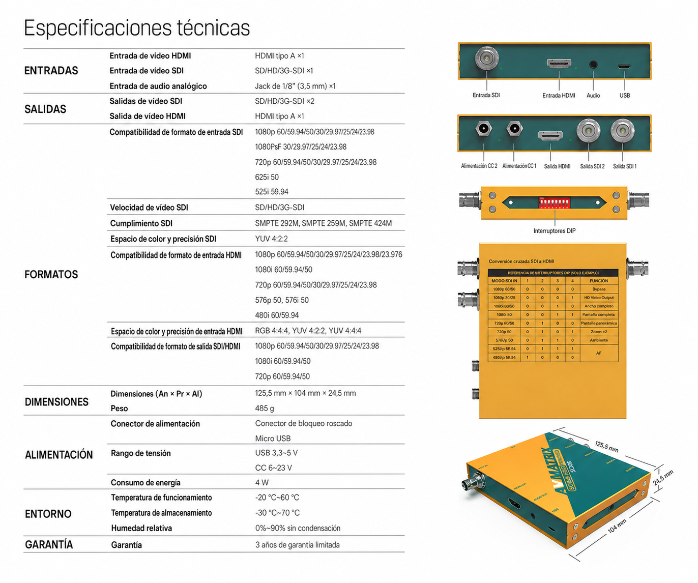AVMATRIX SC2030 – infografía en español 5