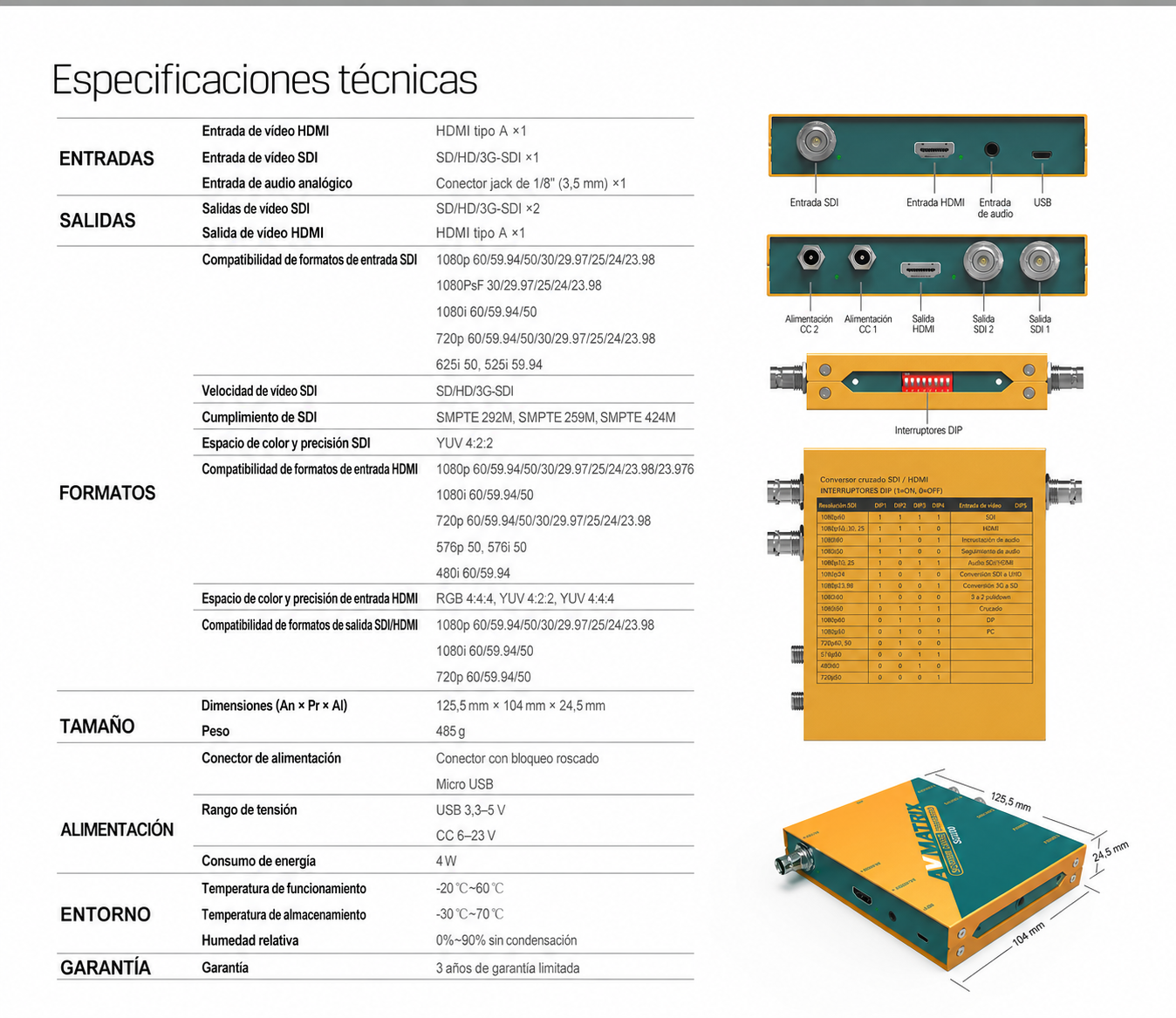 AVMATRIX SC2030 – infografía en español 6
