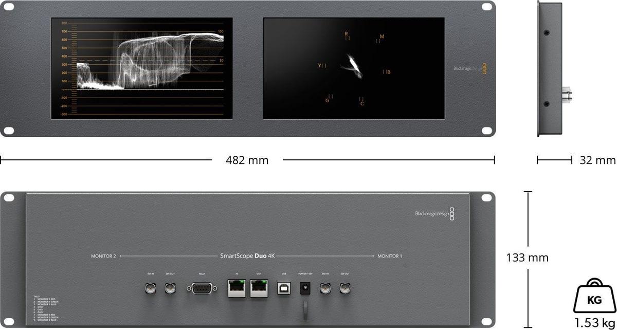 SmartScope Duo 4K – Dimensiones y peso