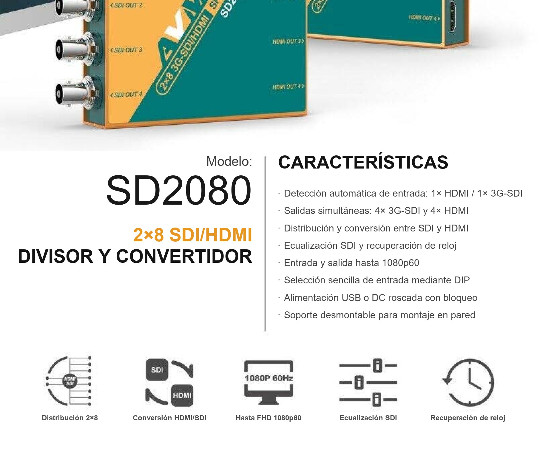 AVMATRIX SD2080 – infografía