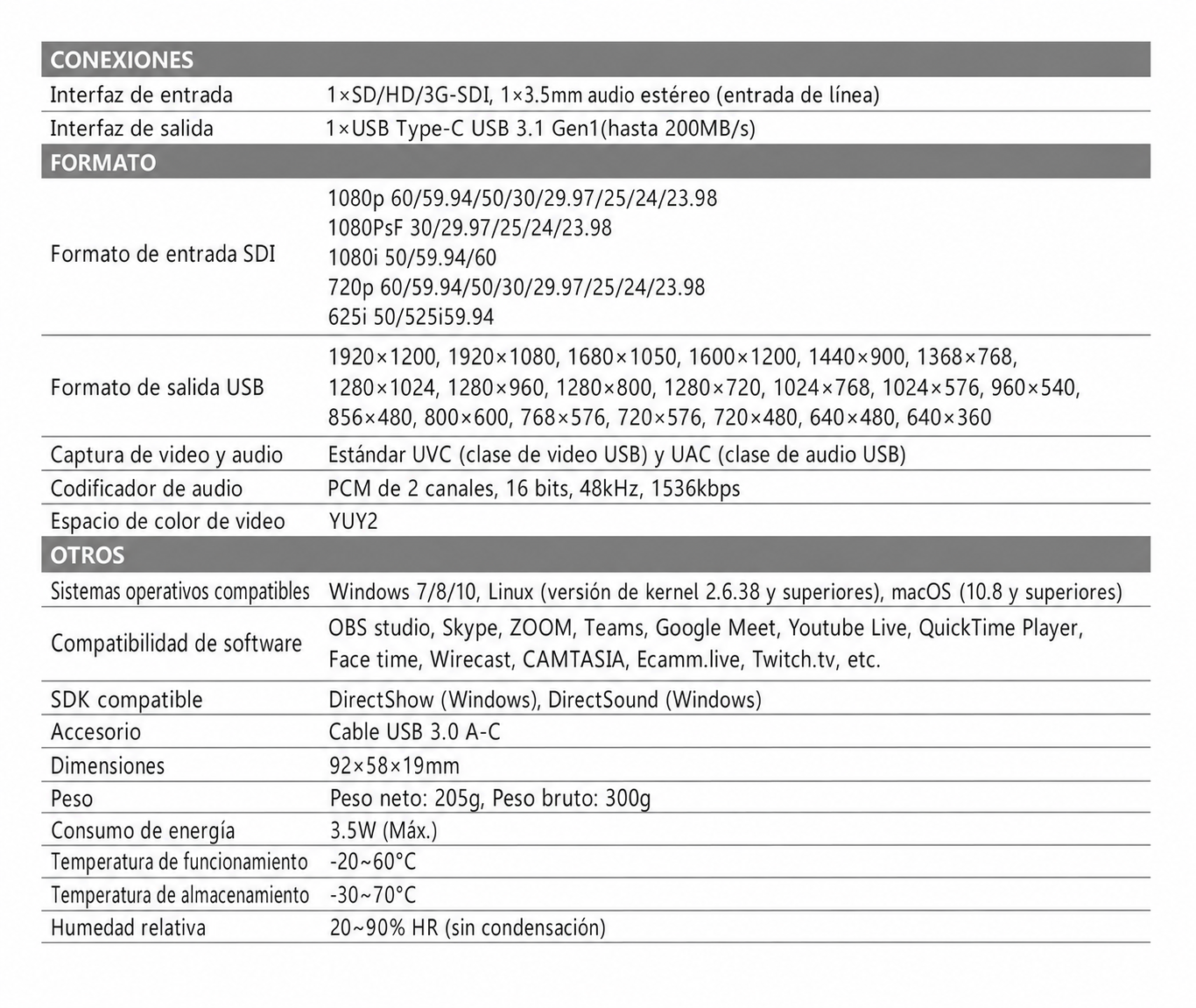 AVMATRIX UC1118