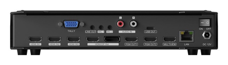 AVMATRIX HVS0401U – Conectores del panel trasero