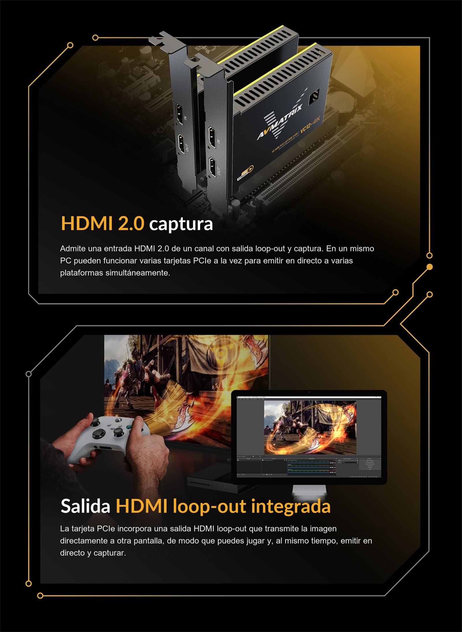AVMATRIX VC12-4K – infografía
